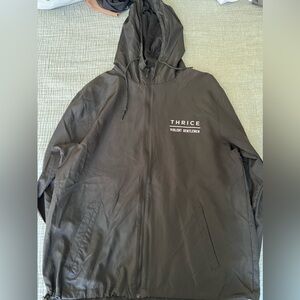 Violent gentlemen x Thrice men’s lightweight rain jacket. Size XL